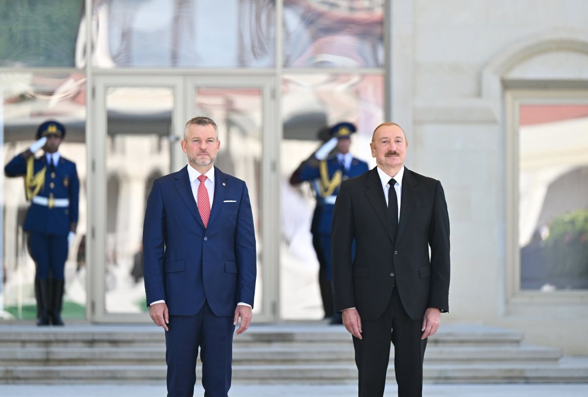 Şuşada Slovakiya Prezidentinin rəsmi qarşılanma mərasimi olub - Şəkil 3